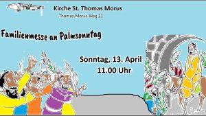 Familienmesse am 13. April